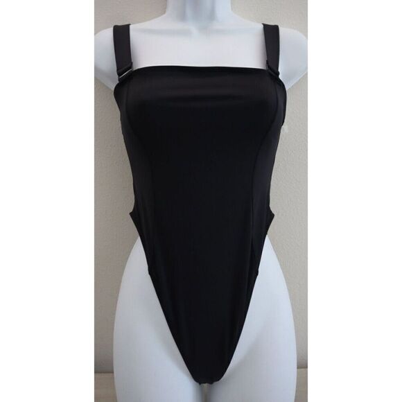 Good American GSW0243 Women's Sz 1/S Black Contour Compress 1-Pc Swimsuit - Picture 1 of 11